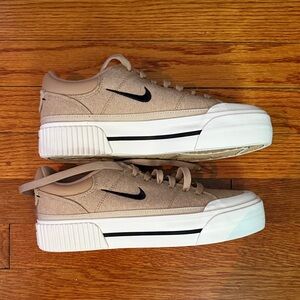 Nike Beige Canvas Women's Sneakers